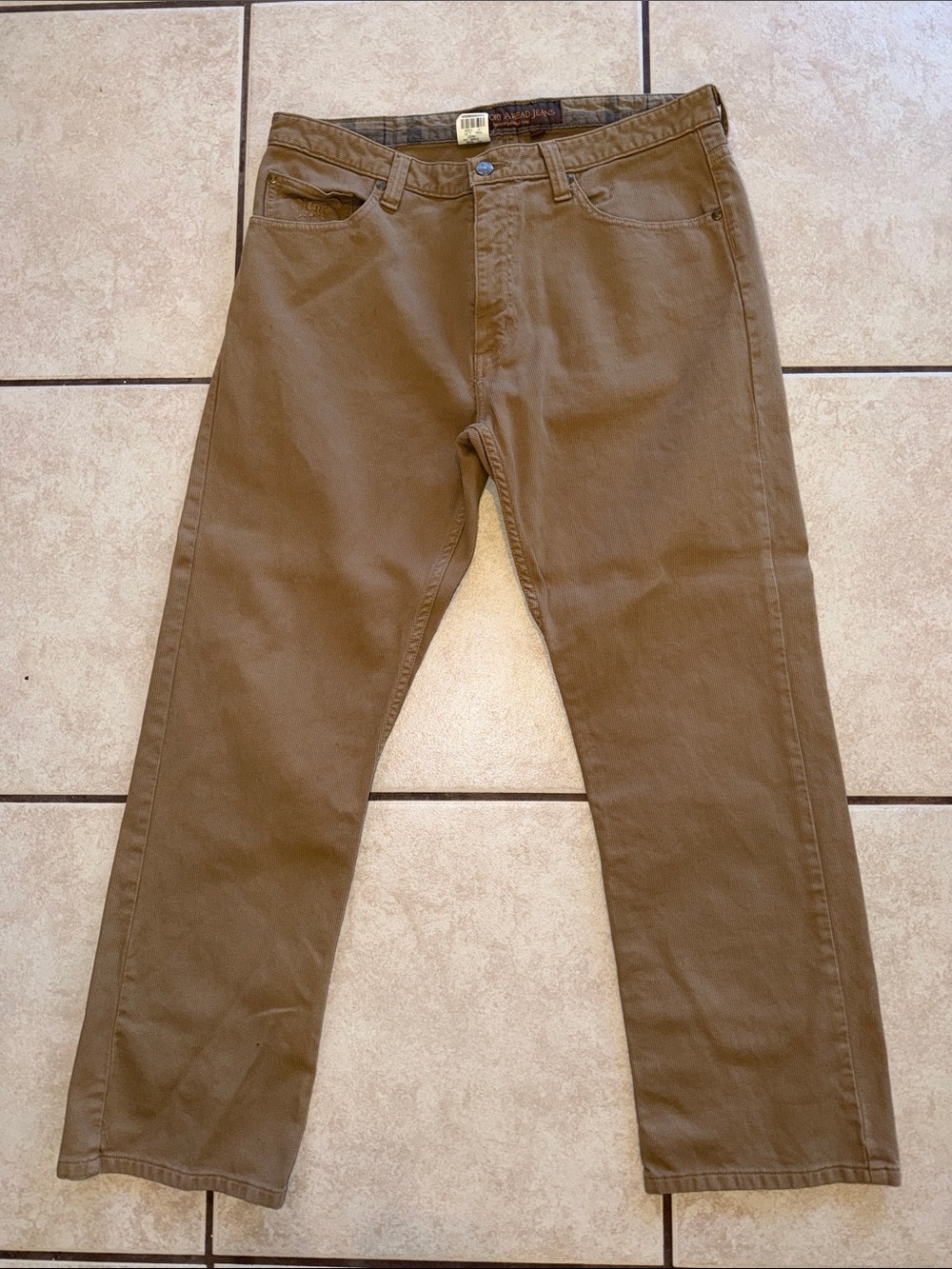 The Territory Ahead Men's Straight Jeans in Brown